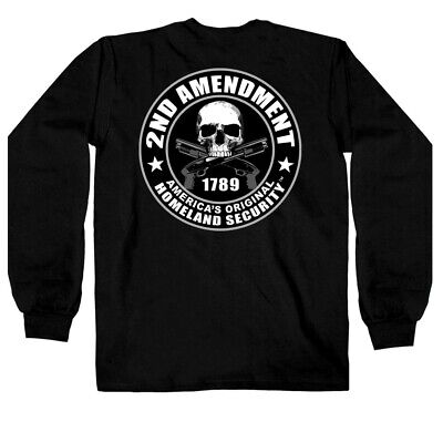 Hot Leathers 2nd Amendment America's Homeland Security Long Sleeve Shirt