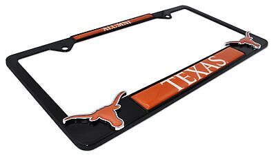 University of Texas Alumni Black 3D Metal License Plate Frame