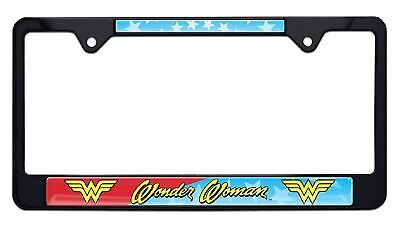 Wonder Woman Black License Plate Frame