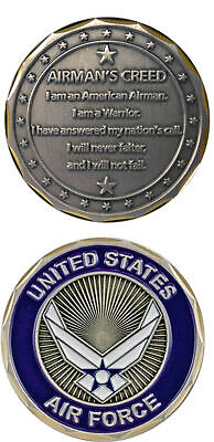 U.S. Air Force / Airman's Creed - Challenge Coin