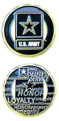 U.S. Army / Values - Cut Out Challenge Coin