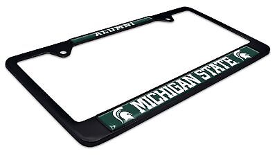 Michigan State University Spartans Alumni Black License Plate Frame