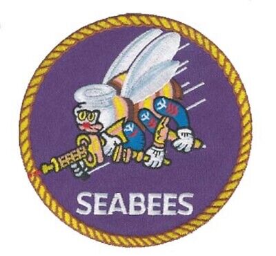 U.S. Navy Seabees / USN 4 11/16" Embroidered Patch