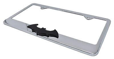 Batman Black Bat Chrome License Plate Frame