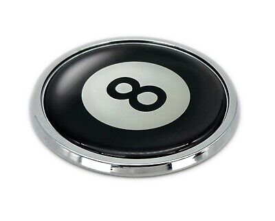 Magic 8 Ball 3" All Metal Automotive Emblem