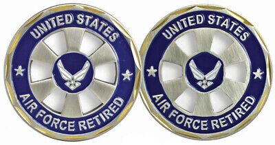 U.S. Air Force Retired Cut Out - USAF Challenge Coin 3107