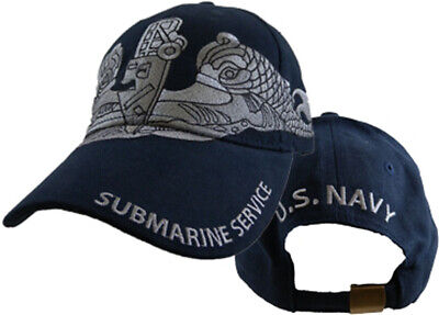 U.S. Navy Submarine Service Hat / USN Dark Navy Baseball Cap