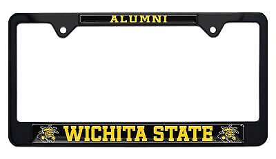 Wichita State Shockers Alumni Black License Plate Frame