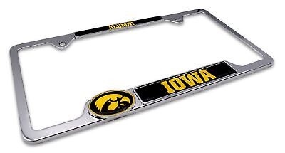University of Iowa Hawkeyes Alumni 3D Chrome License Plate Frame