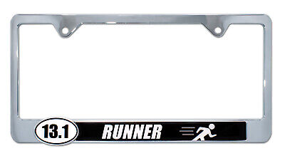 13.1 Half Marathon Runner License Plate Frame