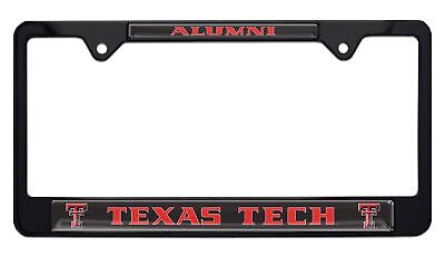 Texas Tech Red Raiders Alumni Black License Plate Frame