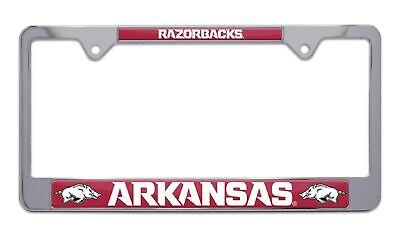 Arkansas Razorbacks Chrome License Plate Frame