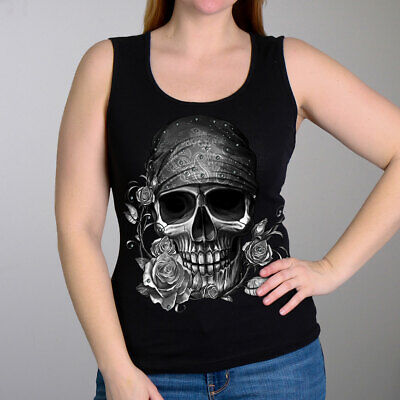 Bandana Skull Full Cut Tank Top