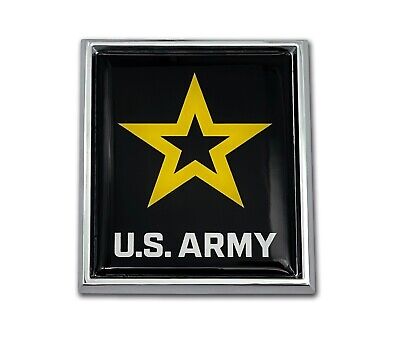 U.S. Army Star Metal Chrome Auto Emblem