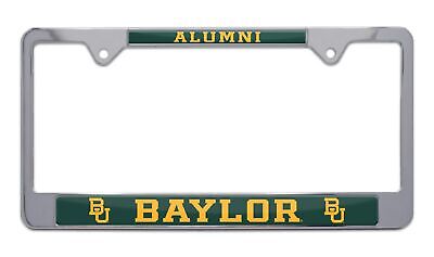 Baylor University Bears Alumni Chrome License Plate Frame