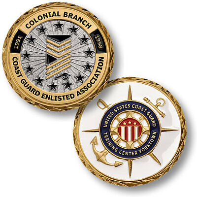 U.S. Coast Guard / Colonial Branch Enlisted Association Challenge Coin