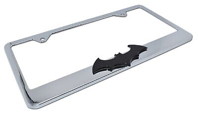 Batman Black Bat Chrome License Plate Frame