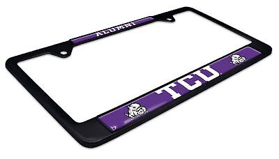 Texas Christian University TCU Alumni Black License Plate Frame
