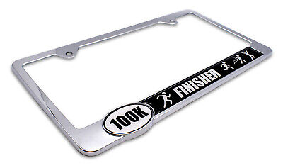 Ultra Marathon 100 k Finisher License Plate Frame