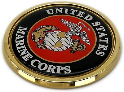 U.S. Marine Corp EGA 3" Gold USMC Auto Emblem