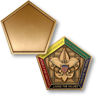 Boy Scouts of America / Wood Badge Values - Bronze Challenge Coin
