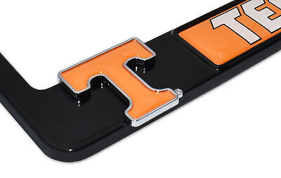 Tennessee Volunteers Black 3D Metal License Plate Frame
