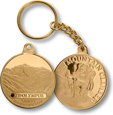 Mt. Olympus / Mountain Climber - Washington MerlinGold Challenge Coin Key Chain