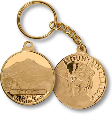 Mt. Baker / Mountain Climber - Washington MerlinGold Challenge Coin Key Chain