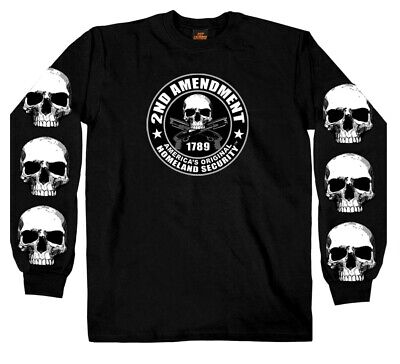 Hot Leathers 2nd Amendment America's Homeland Security Long Sleeve Shirt