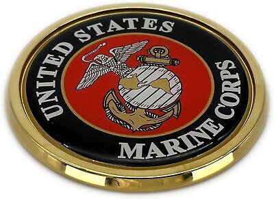 U.S. Marine Corp EGA 3" Gold USMC Auto Emblem