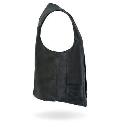 Hot Leathers VSM5006 Men's USA Made Classic Premium Motorcycle Leather Vest
