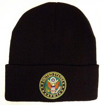 U.S. Army Insignia Knit Cap / Black Watch Cap Beanie