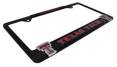 Texas Tech Alumni Black 3D Metal License Plate Frame