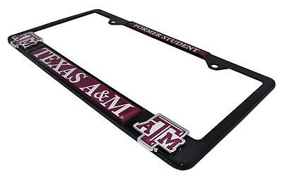 Texas A&M Alumni Black 3D Metal License Plate Frame