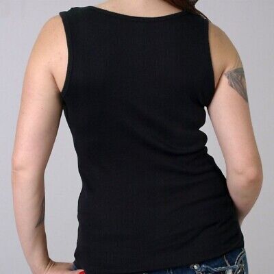 Banner Skull Ladies Thick Strap Tank Top