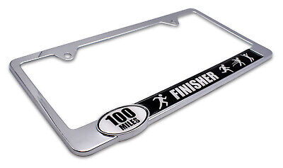 Ultra Marathon 100 Miles Finisher License Plate Frame