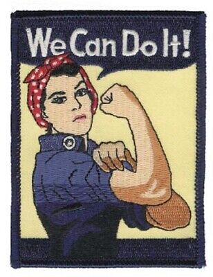 thumbnail image 2 of We Can Do It! Rosie The Riveter Patch – Vintage Style WWII Propaganda 3x4 Inch 2 of 4