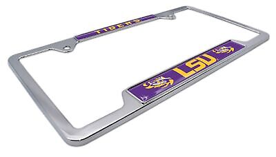 Louisiana State University LSU Tigers Open Chrome License Plate Frame