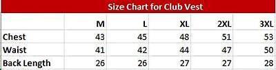 Hot Leathers VSM1060 Men's Black Flannel Red Motorcycle Club Leather Biker Vest