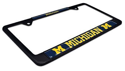 University of Michigan Wolverines Black License Plate Frame