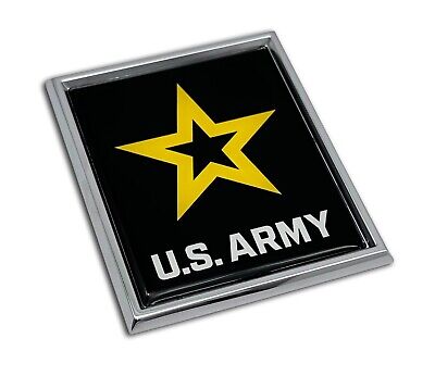 U.S. Army Star Metal Chrome Auto Emblem