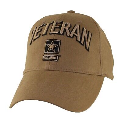 U.S. Army Veteran Hat - Coyote Brown Baseball Cap