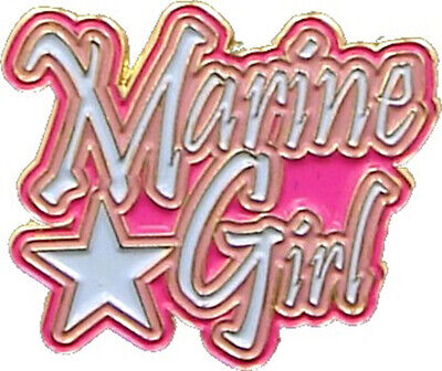 Marine Girl - USMC ~1" Inch Military Lapel Pin 77024