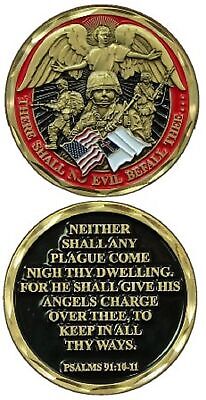 There Shall No Evil Befall Thee... / Psalms 91:10-11 Challenge Coin 2465