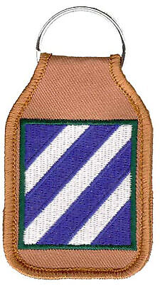 U.S. Army / 3rd Infantry Division - Brown Key Chain Fob / Ring