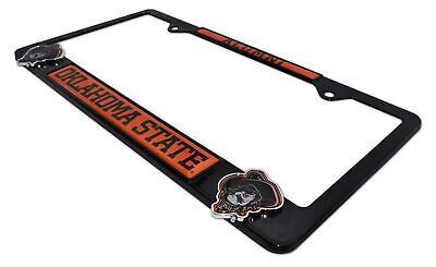 Oklahoma State Alumni Black 3D Metal License Plate Frame