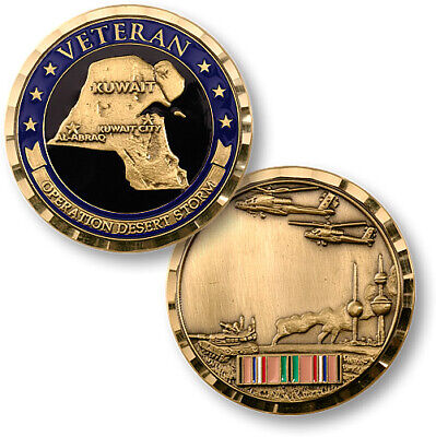 Desert Storm Veteran / Campaign Ribbon - Challenge Coin