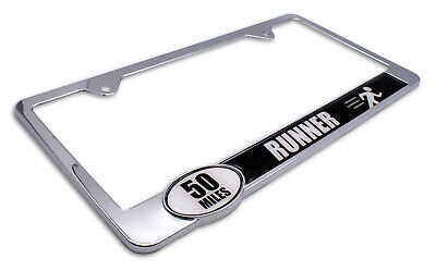 Ultra Marathon 50 Miles Runner License Plate Frame