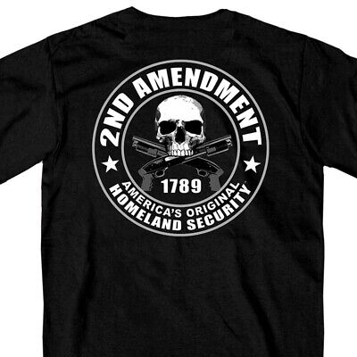 2nd Amendment America's Original Homeland Security™ Double Sided T-Shirt