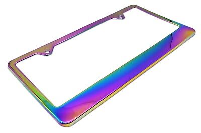 Elektroplate Prismatic Neon Metal License Plate Frame